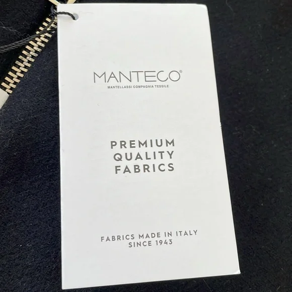 Zara Women’s Black Manteco Wool Bomber Zip Up Coat ZW Collection Medium NWT - Picture 7 of 14